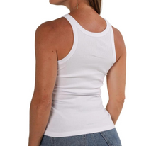 Load image into Gallery viewer, White Ribbed Tank Top