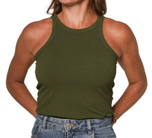 Load image into Gallery viewer, Croco Ribbed Tank Top
