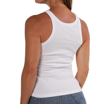 Load image into Gallery viewer, White Ribbed Tank Top
